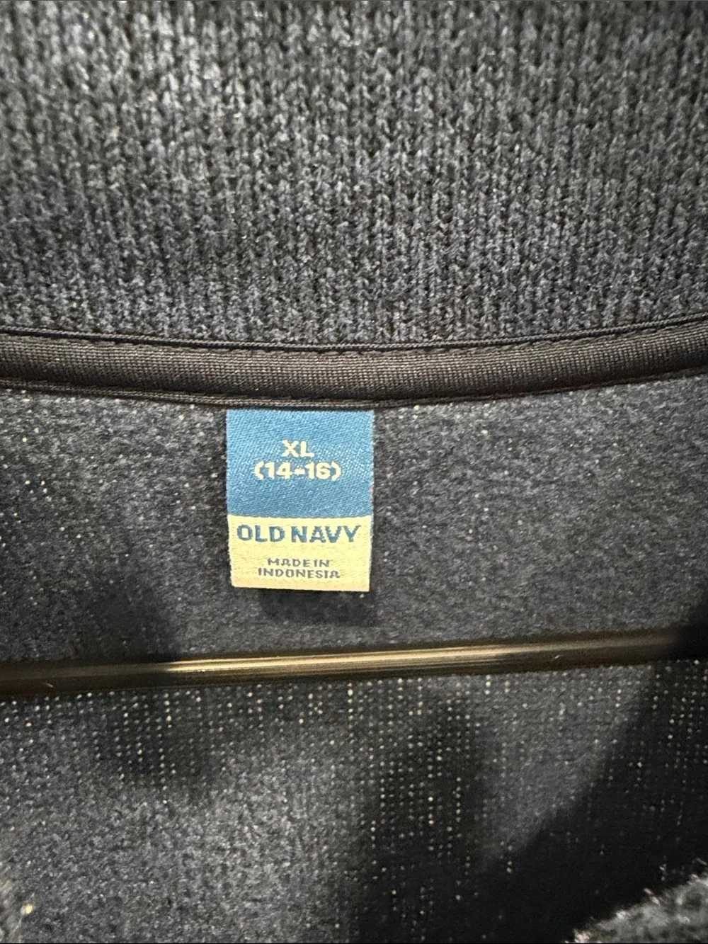 Youth Quarter-Zip Navy Sweater Pullover